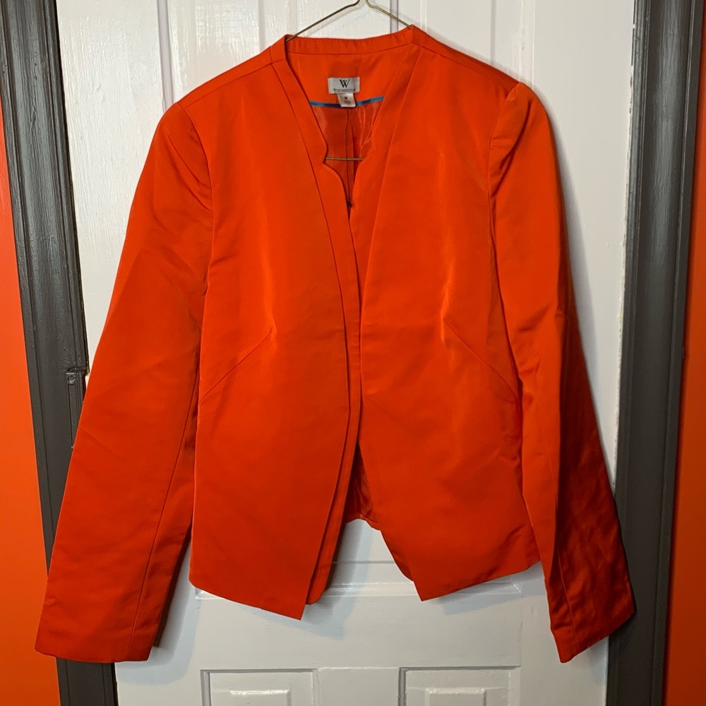 Worthington Orange Open Front Blazer